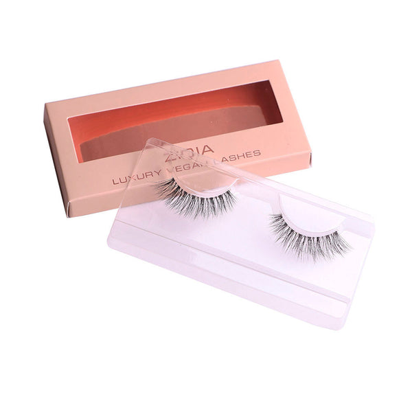 ZIDIA Lashes Red Carpet Collection, style Megan (clear band) 1 pair, багаторазові